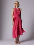 Silk Wrap Asymmetric Dress by Equipment