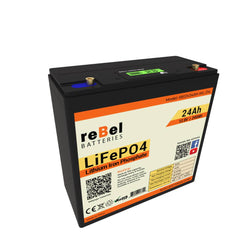 LiFePO4 12V 12Ah 153Wh Rechargeable Lithium Iron Phosphate Battery