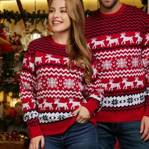 Pull-de-noel-couple-rouge