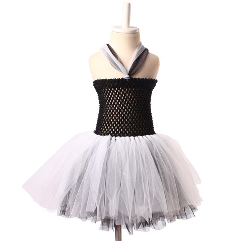 Robe-tutu-noire-blanche- Halloween