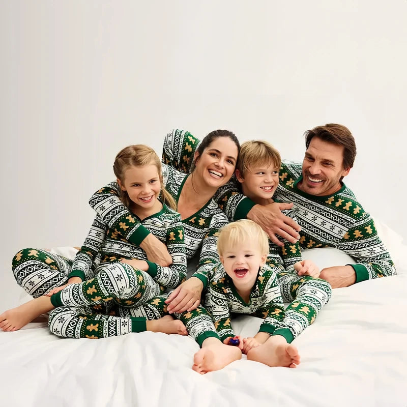 Pyjama noel famille - Vert