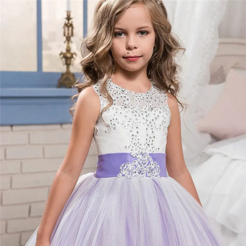 robe ceremonie fille- violette