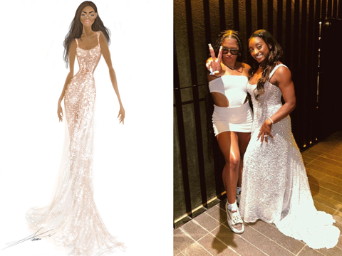 Simone Biles's Galia Lahav Wedding Dresses