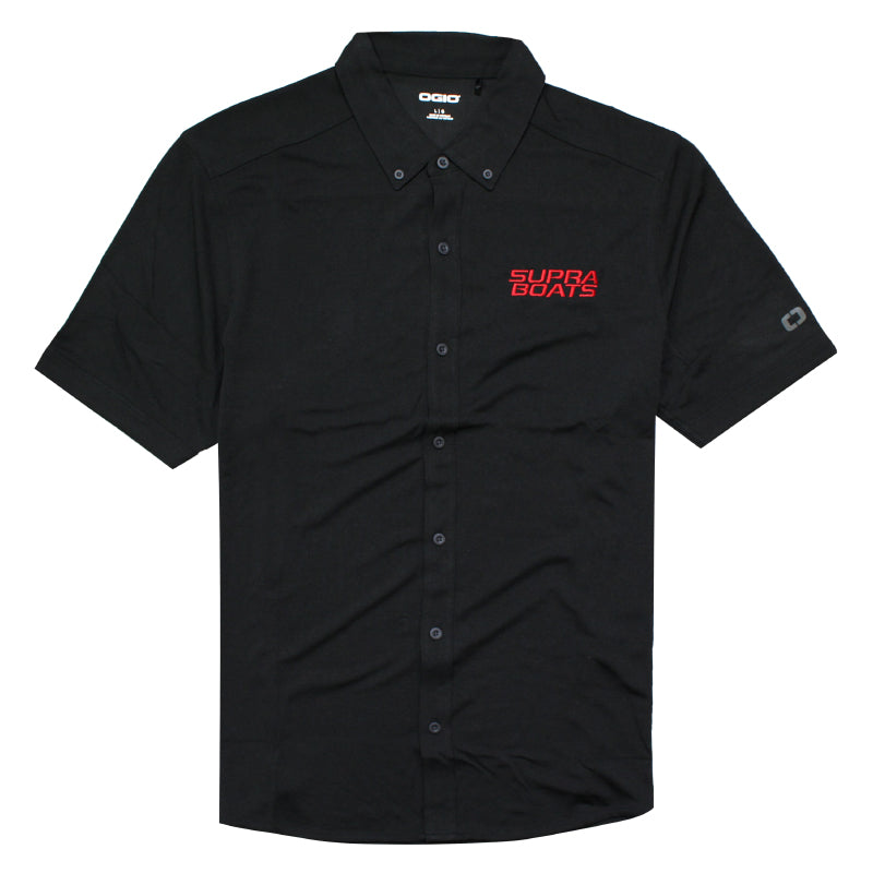 Supra OGIO Full-Button Polo - Black - Skiers Choice Apparel product image