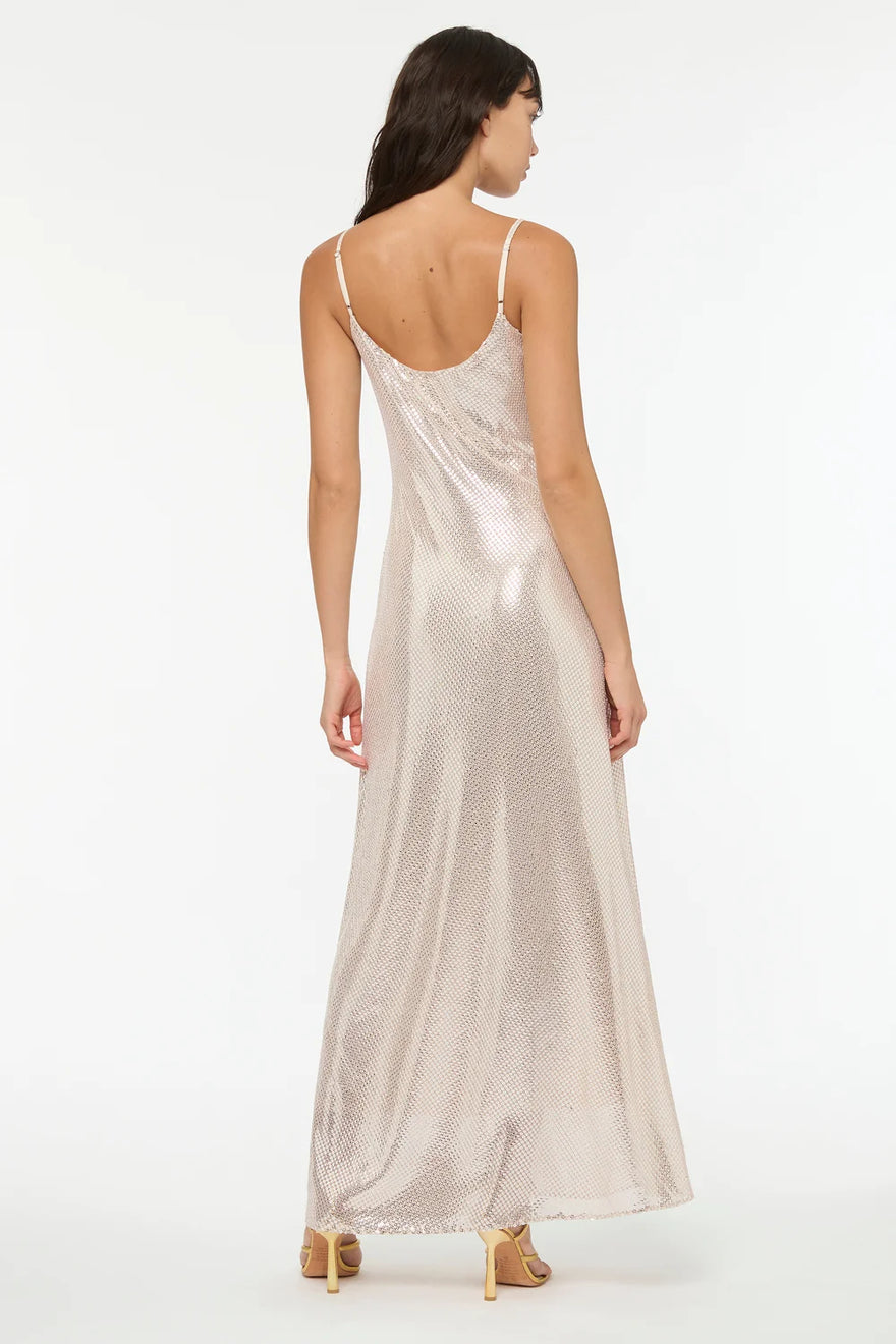 Manning Cartell - High Voltage Slip Dress | Nude/silver | All The Dresses