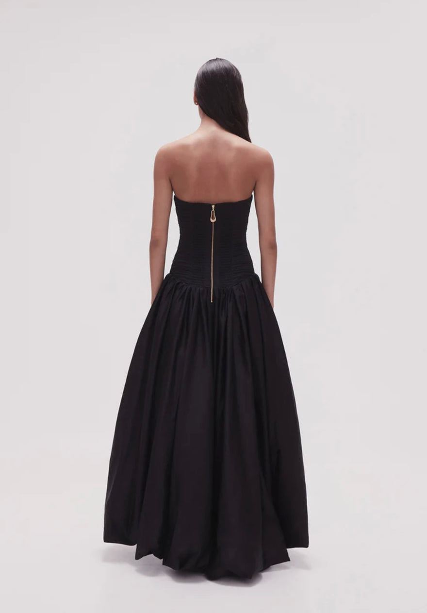 Aje - Violette Bubble Hem Maxi Dress | Black | All The Dresses