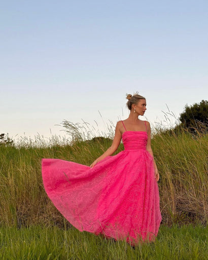 Aje - Evangeline Cornelli Maxi Dress, Pink