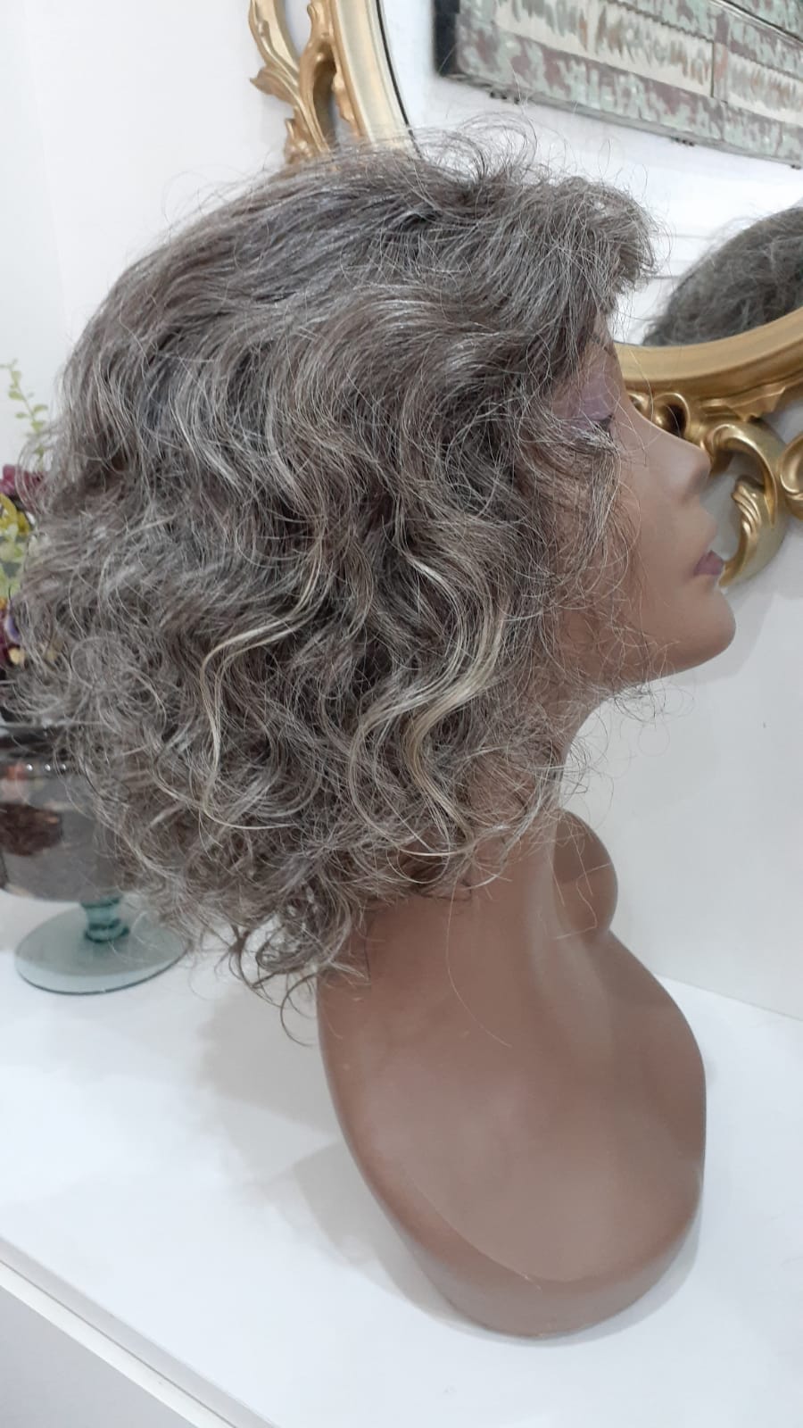 Peruca Copo de Leite - Cabelo Natural Brasileiro Cacheado – Andrea Romano  Perucas