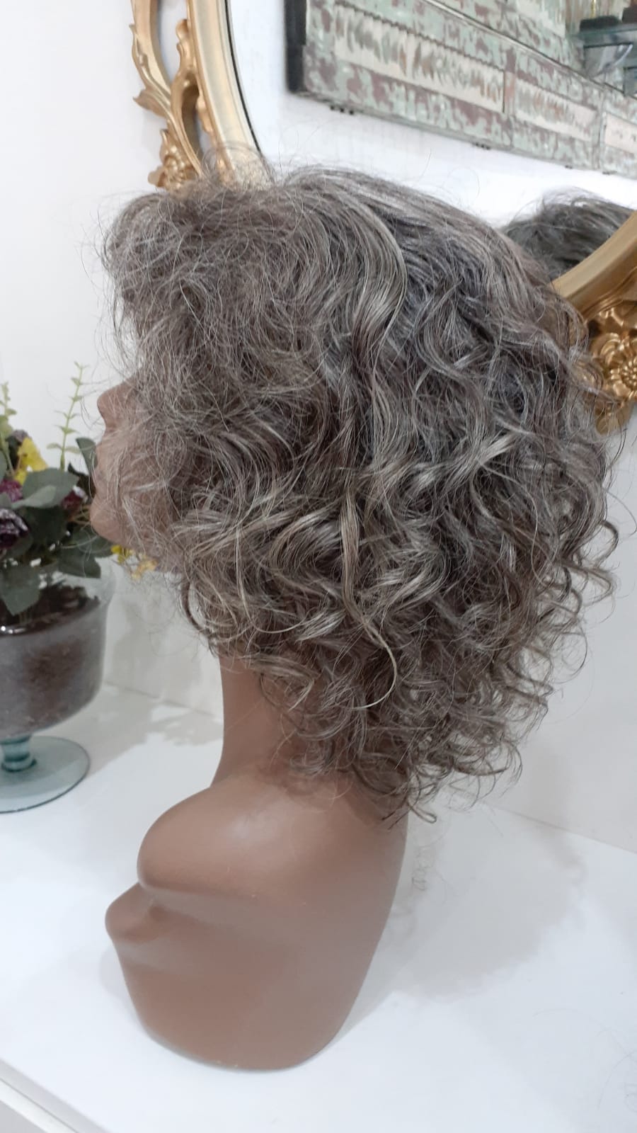 Peruca Copo de Leite - Cabelo Natural Brasileiro Cacheado – Andrea Romano  Perucas