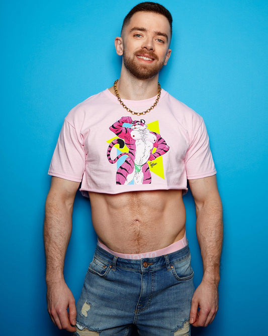 Gaymer on pink - mens sleeveless crop top. – HOMOLONDON