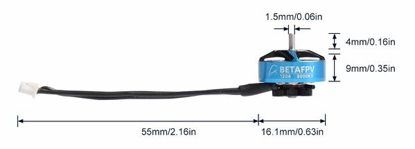 BetaFPV 1204 5000KV FPV Racing Motor I Performance FPV Motor