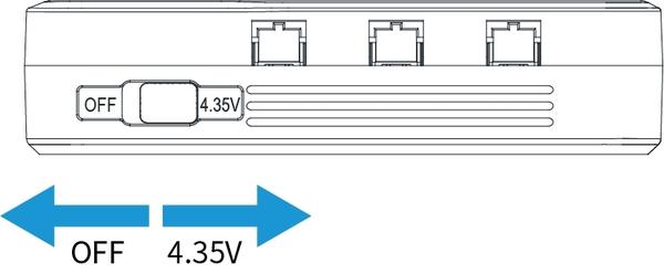 BetaFPV 1S-Akkuladegerät und Adapter mit 6 Anschlüssen