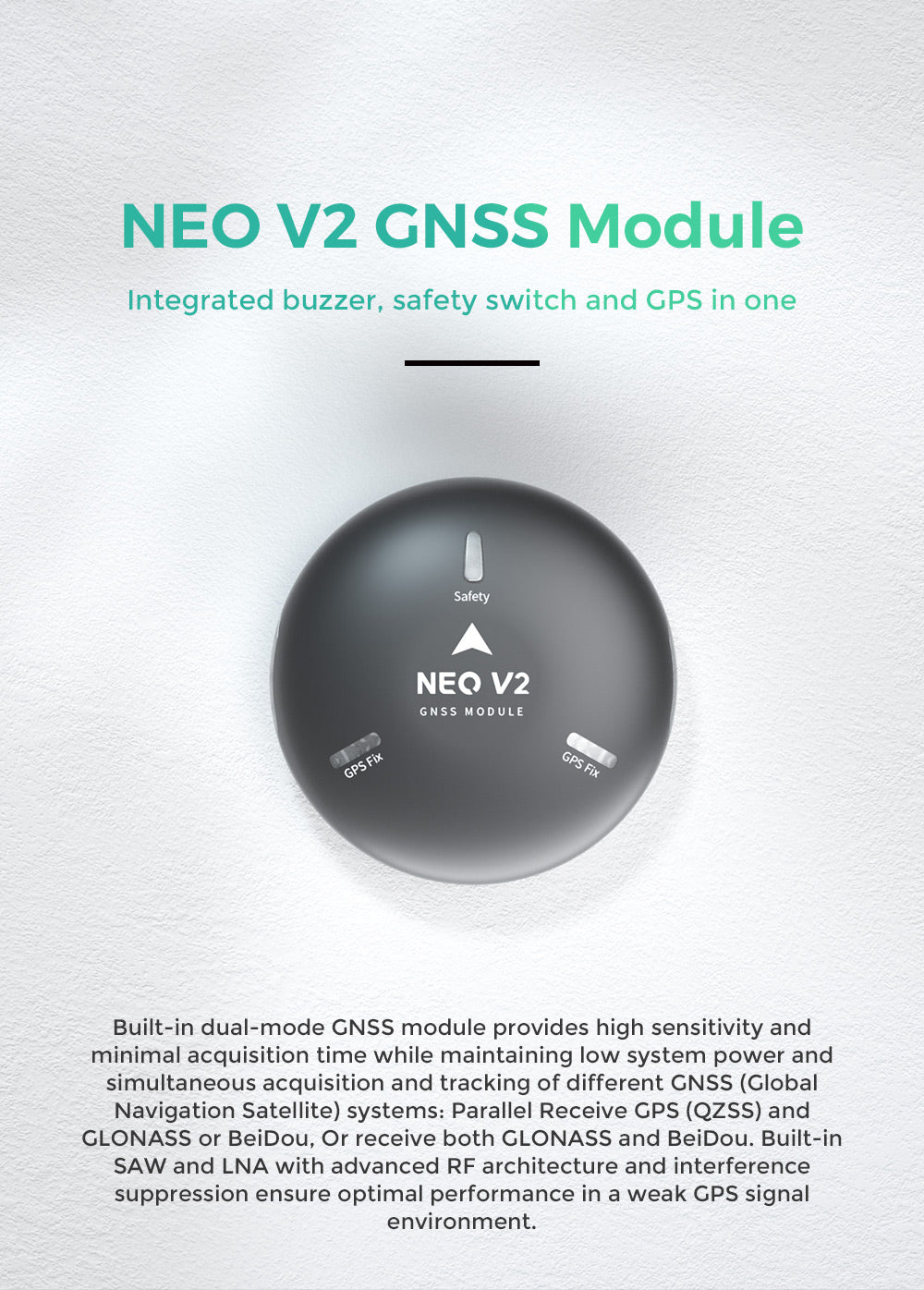 CUAV NEO V2 GPS-Modul | Drohnen-GNSS-Modul PX4 APM