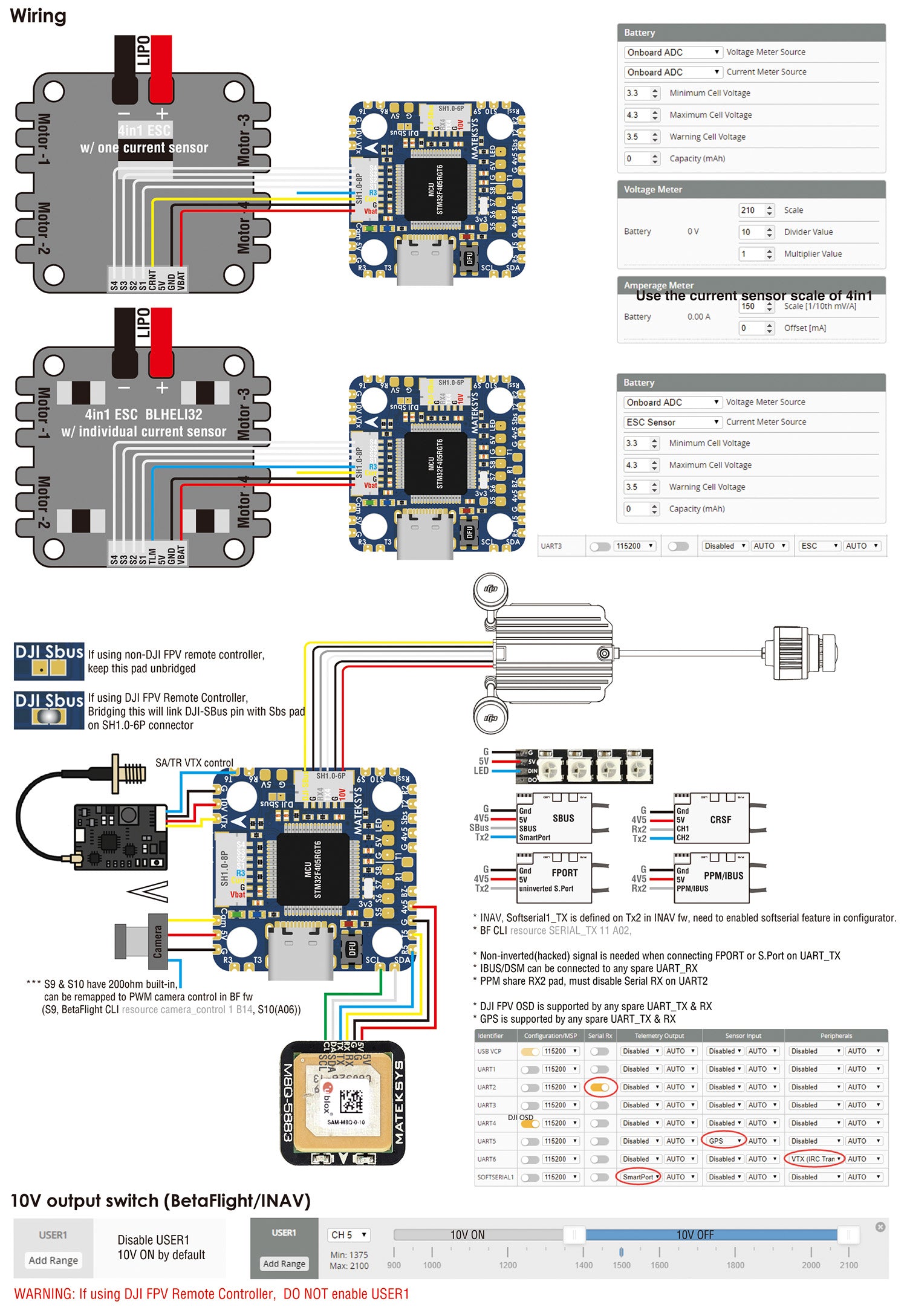 Matek Systems Flugsteuerung F405-Mini TE