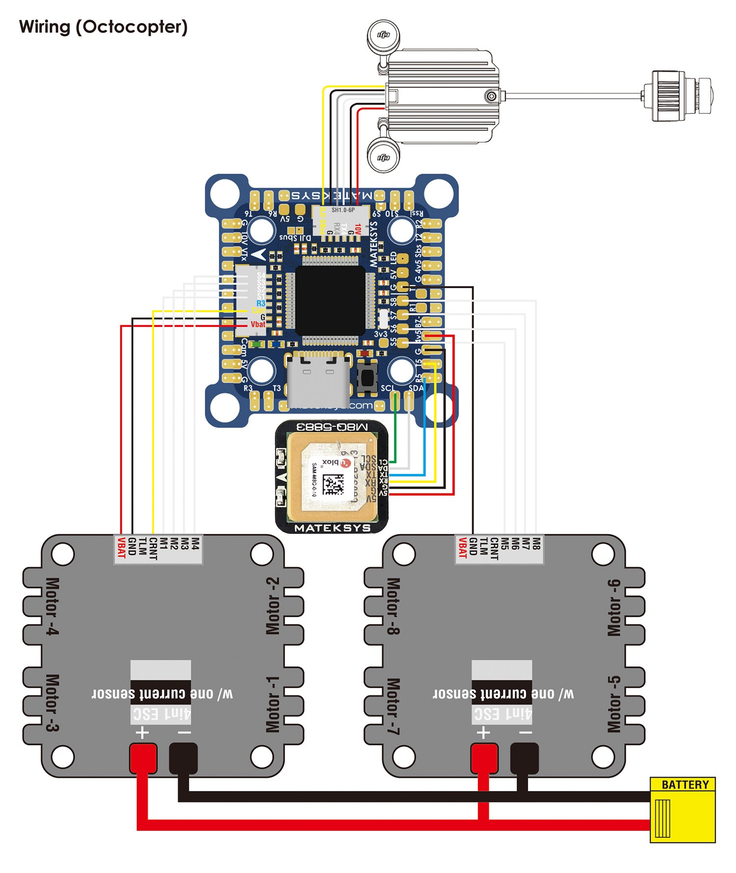 Matek Systems Flugsteuerung F405-Mini TE