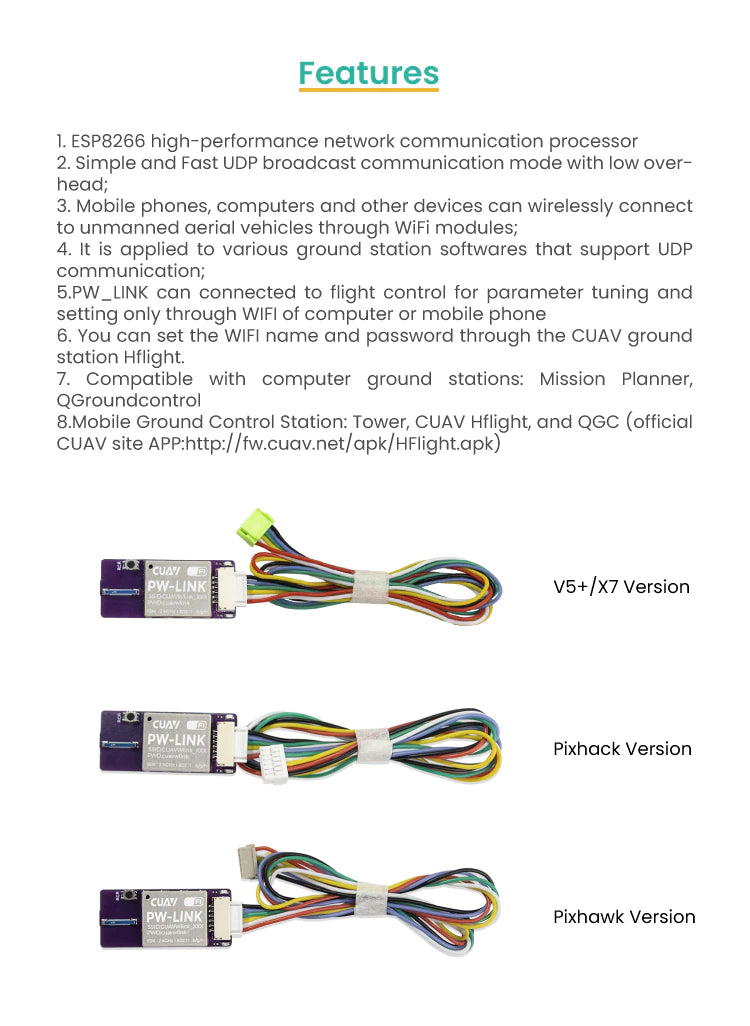 CUAV PW-LINK Drohnentelemetrie | WLAN-Datenübertragung