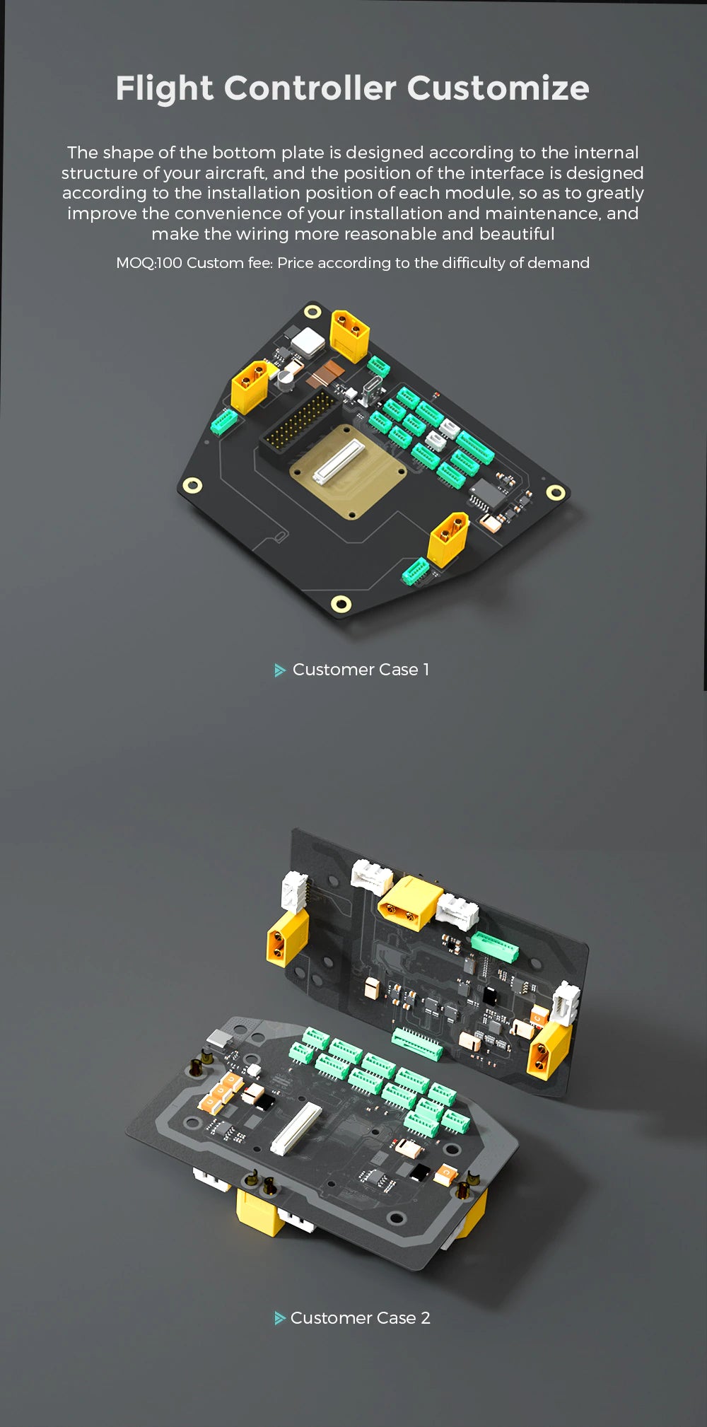 CUAV Drone Aircraft Flight Controller Baseboard Customized