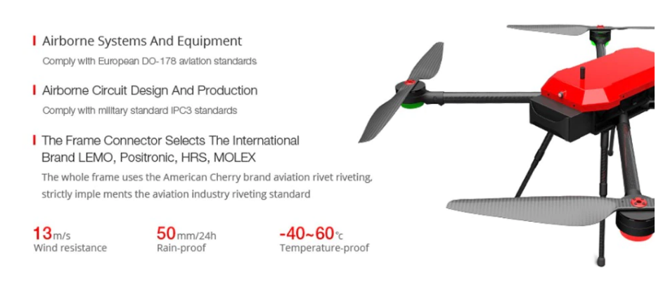 T Drones - T Motor M690A Quadrocopter 1kg Payload