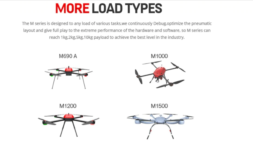 T Drones - T Motor M690A Quadrocopter 1kg Payload