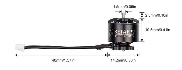 BetaFPV 1106 4500KV FPV Racing Motor (4 St.)