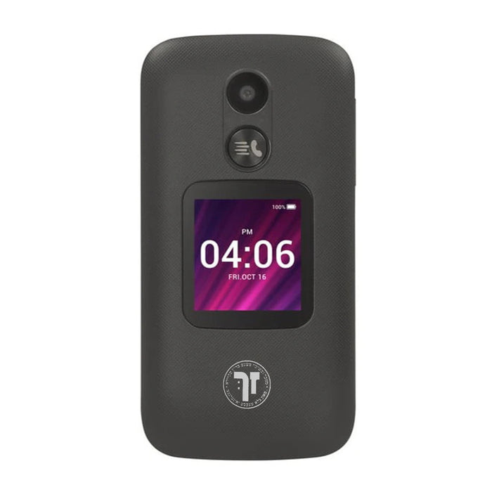 Kosher TracFone TCL My Flip 2, 4GB, Black - Prepaid Phone