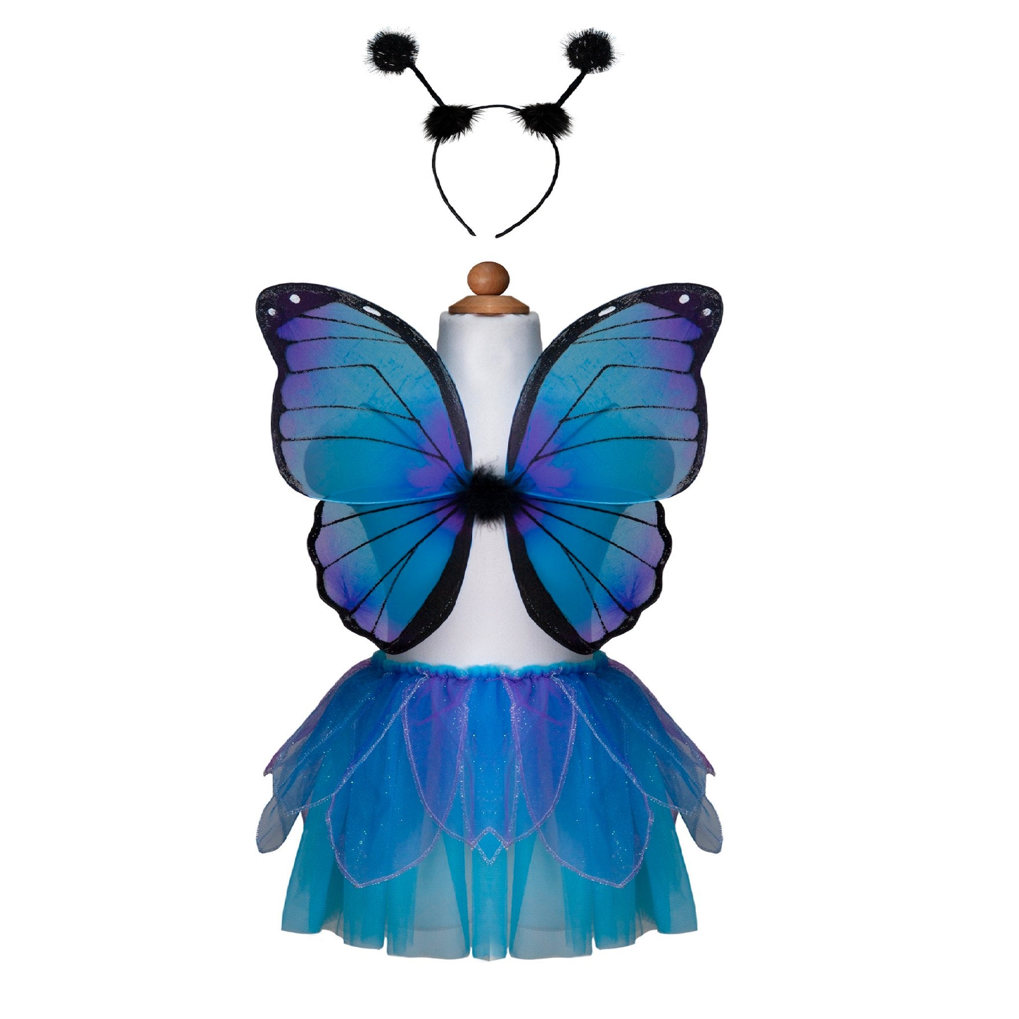 Girls Kids Fairy Wings Butterfly Fancy Dress Up Costume Wedding Party Dress  Set | eBay