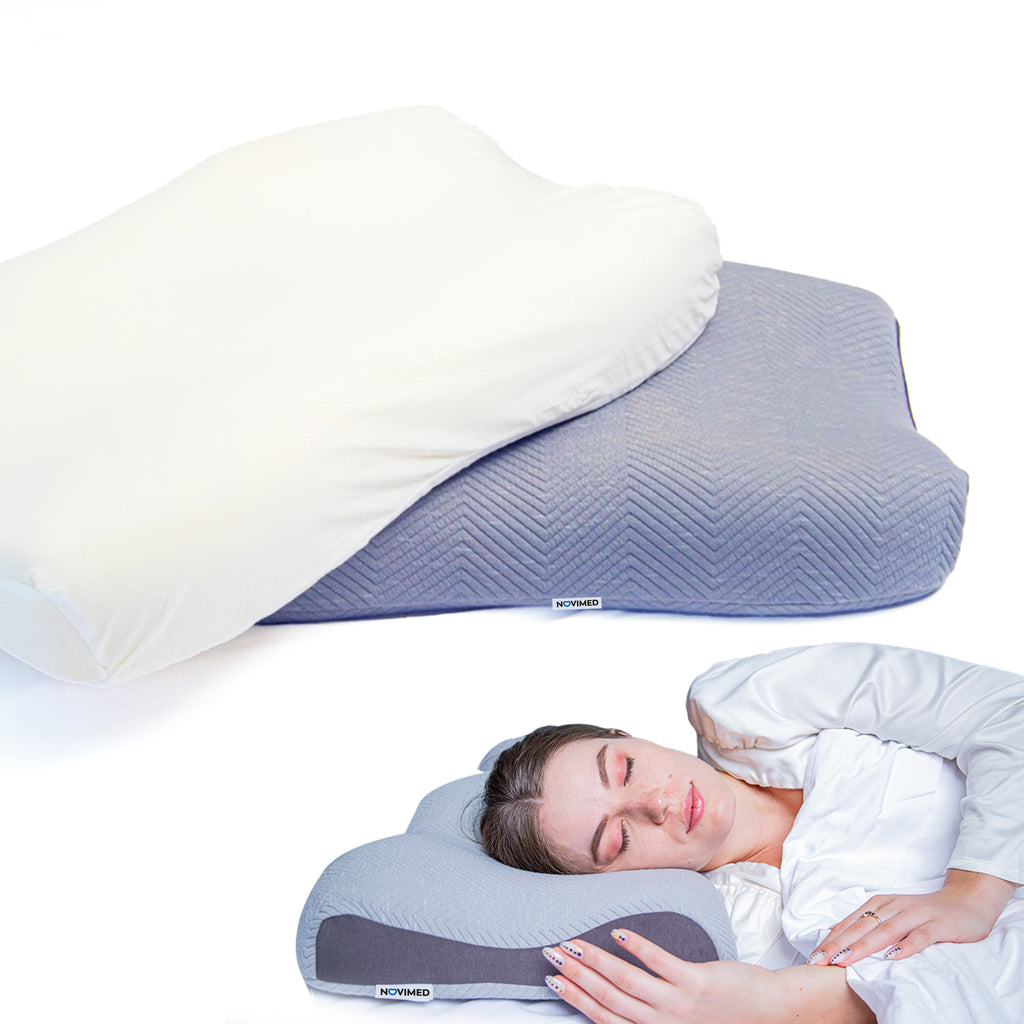 Novimed Medical Orthopedic Lumbar Support Pillow for Lower Back Pain, Herniated  Disc, Sciatica pain for Back and stomach Sleepers, Pregnancy Support Pillow  for Side and with Washable Cover price in UAE