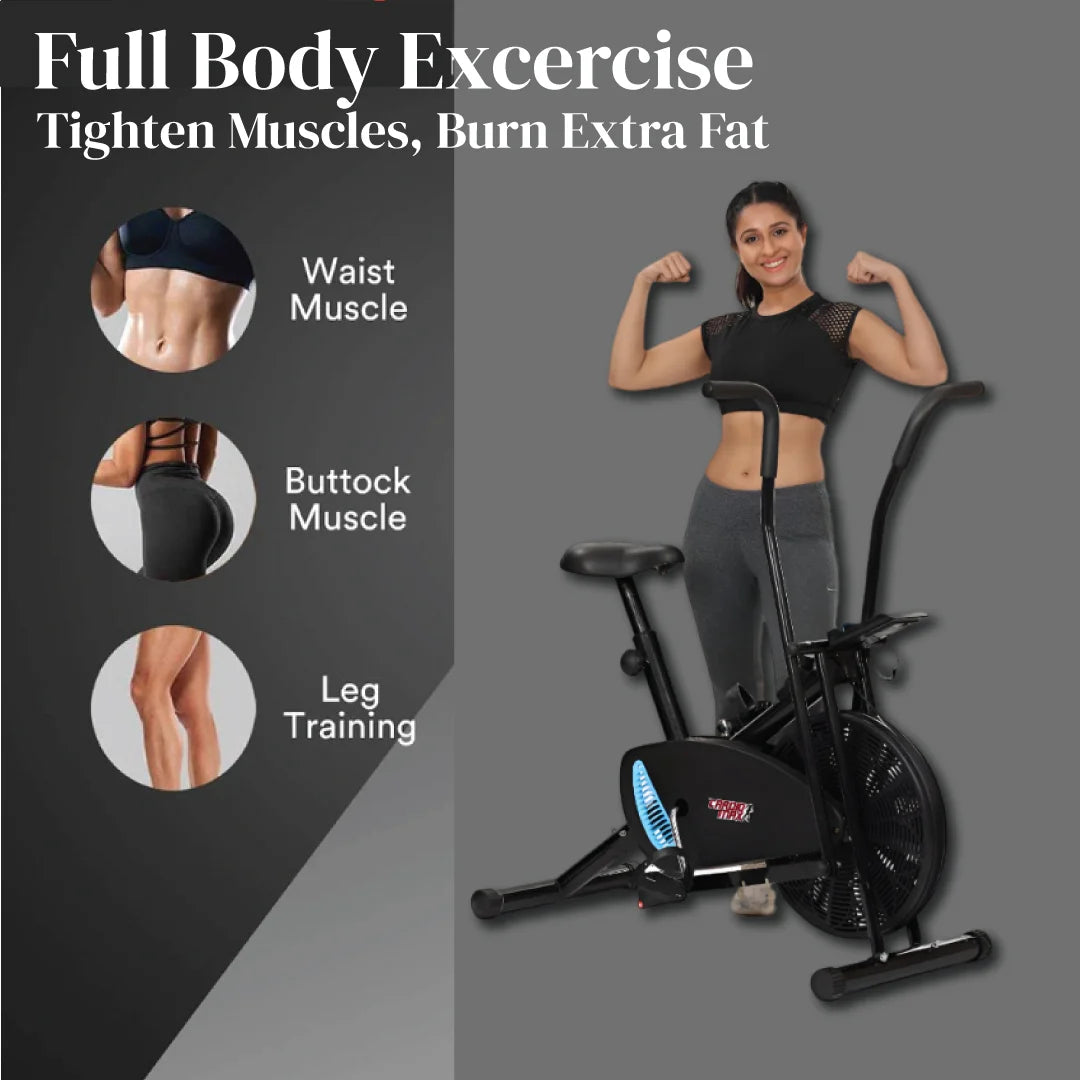 Exercise Cycle Air Bike For Knee Joint Mobility Weight Loss