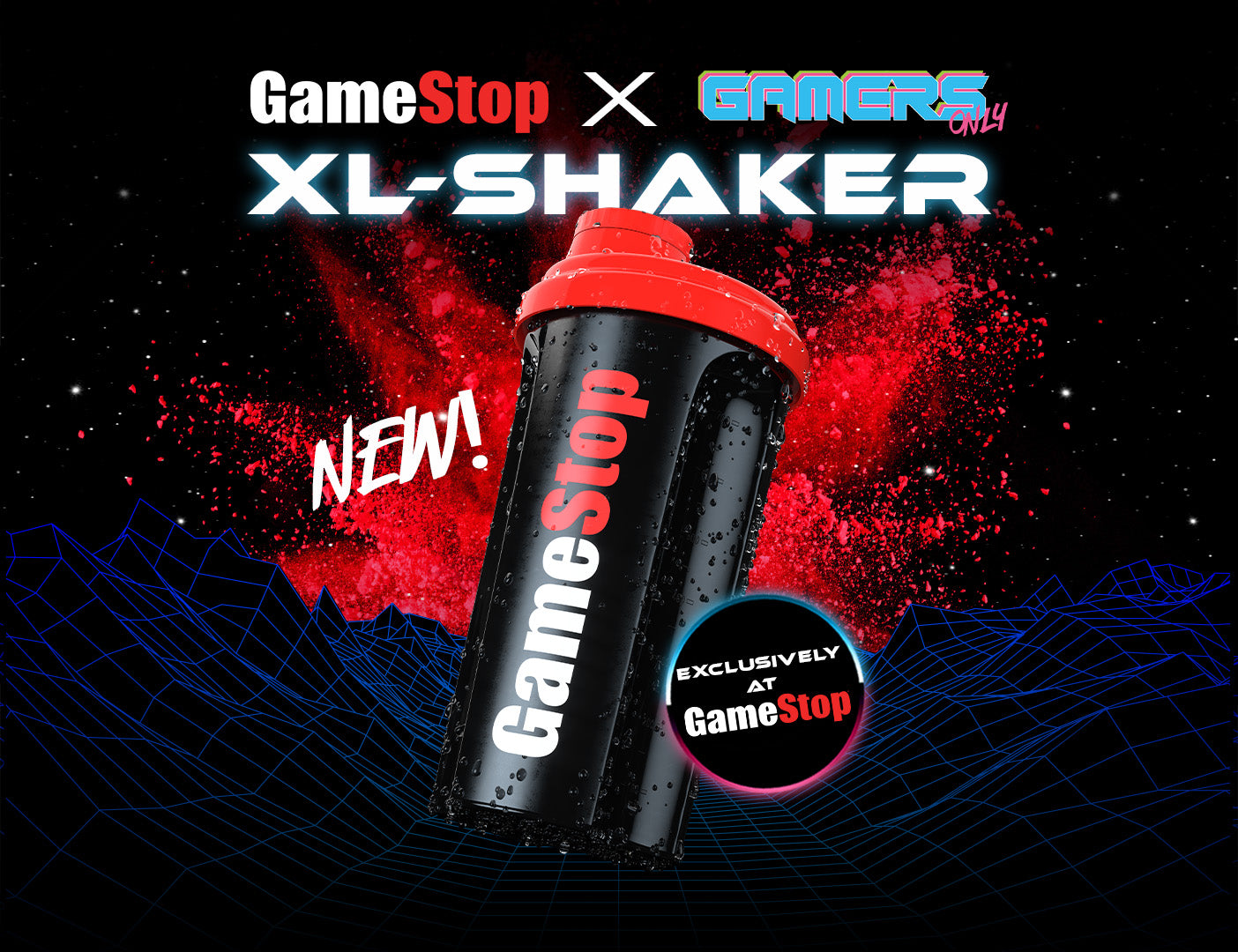 GameStop x GAMERS ONLY XL Shaker
