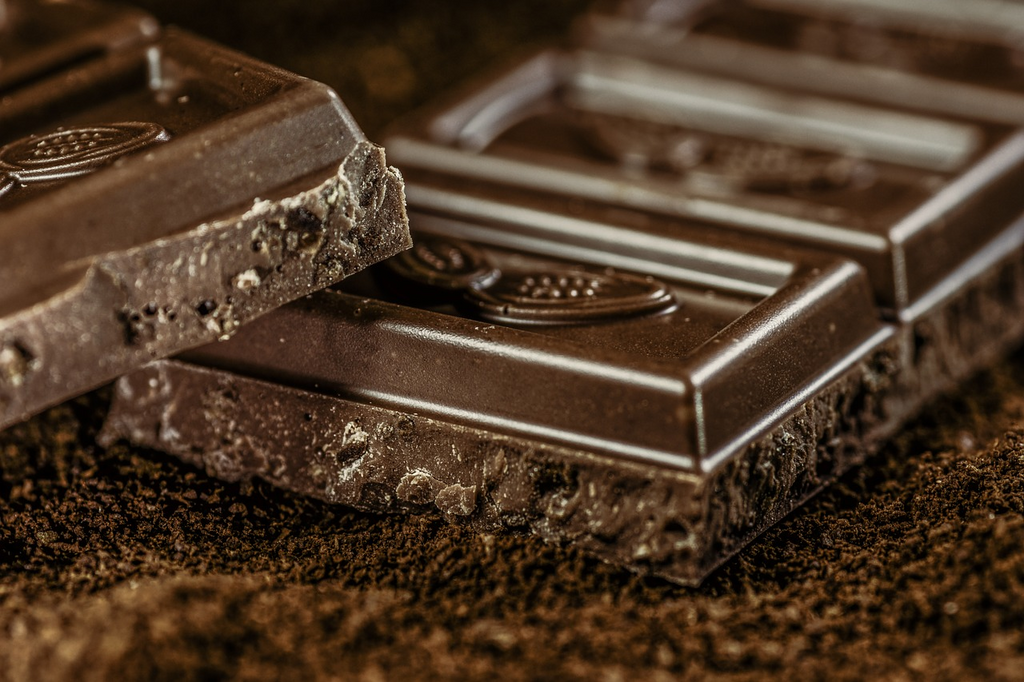 Close-up of dark chocolate