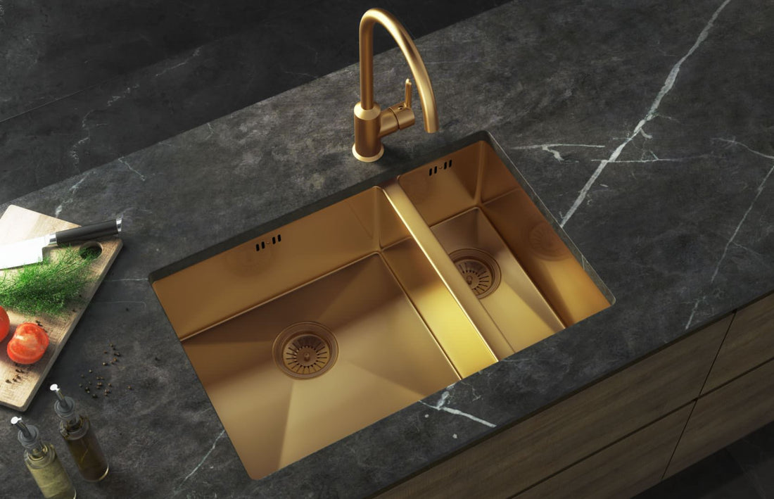 Ellsi Elite 1.5 Bowl Sink In Copper or Gold