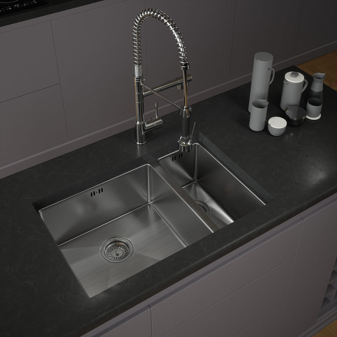 stainless steel ellsi undermount 1.5 bowl sink