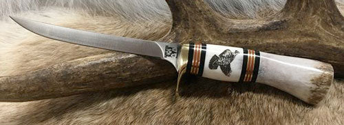 deer shed mounting ideas - antler handle knife