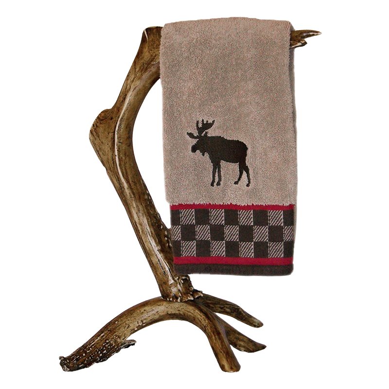 antler hand towel bar stand