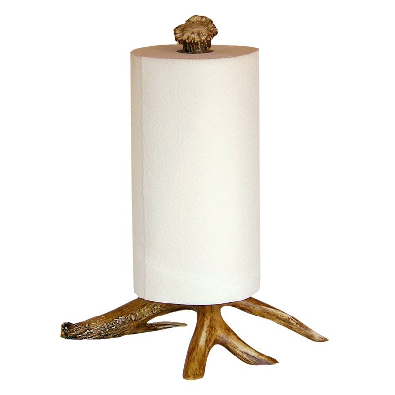 faux antler paper towel holder - home decor