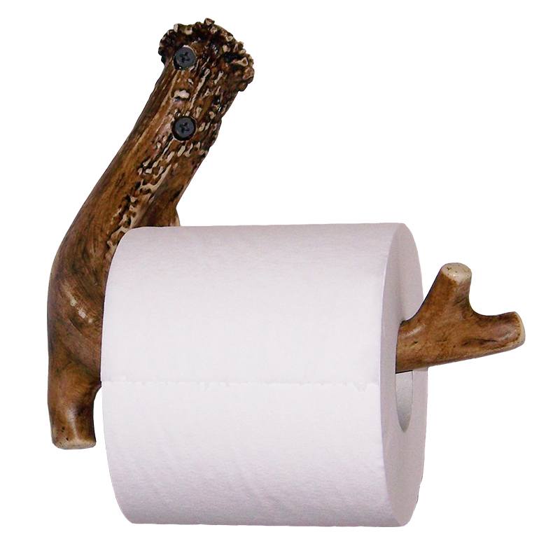 faux antler toilet paper holder