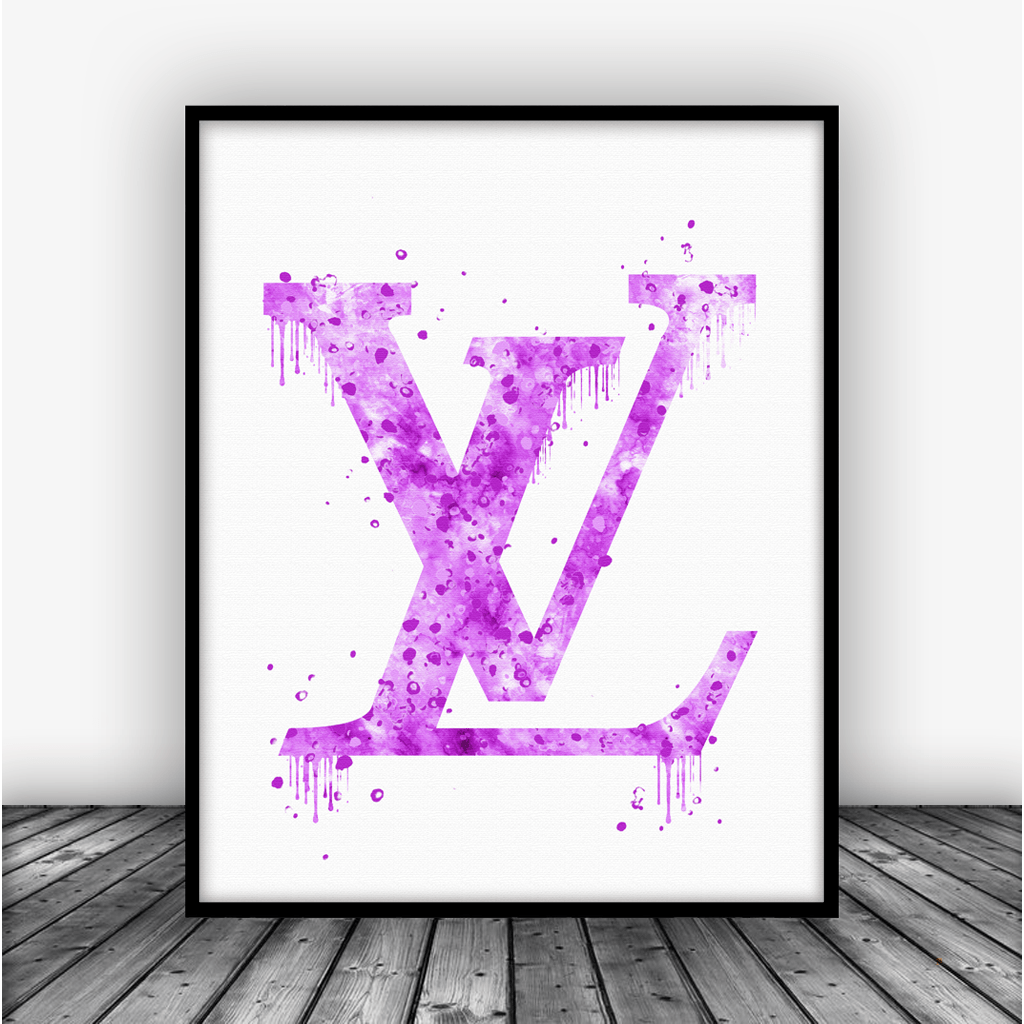 Louis Vuitton Logo Dripping Art Print Poster