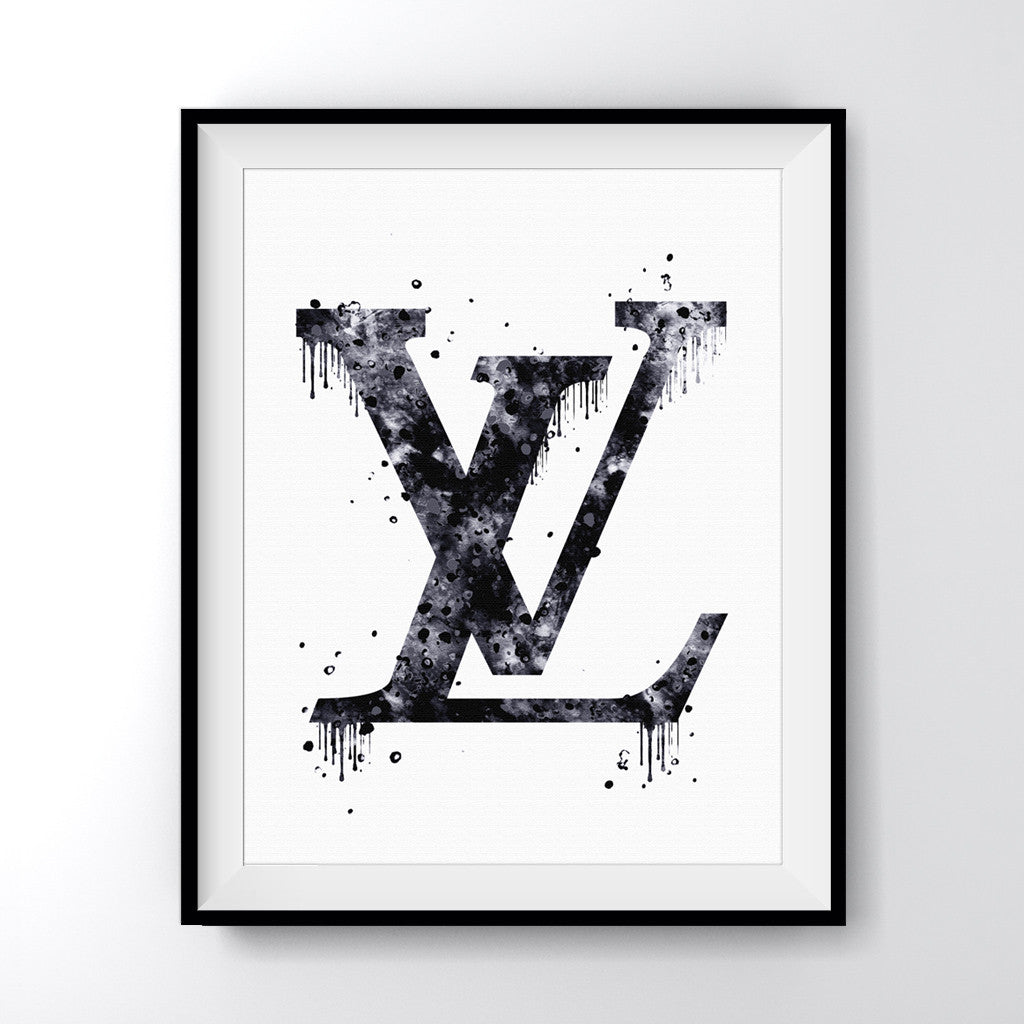 louis vuitton wall stickers logo