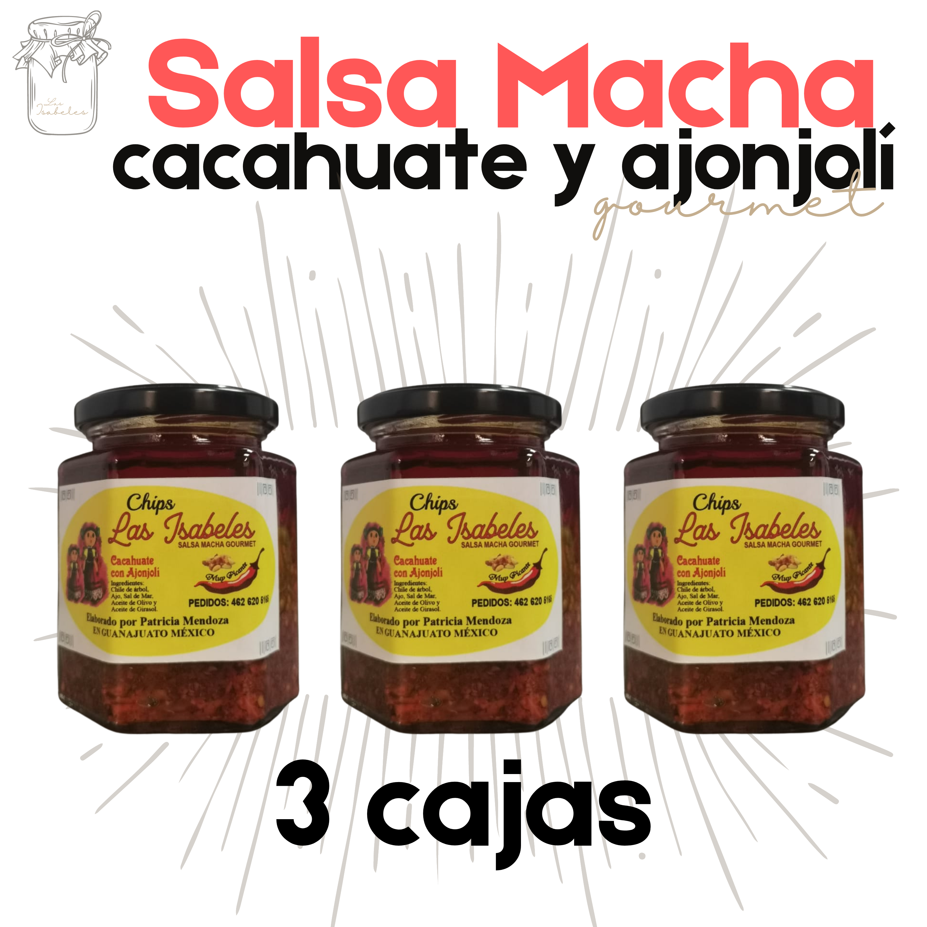 Salsa Macha | Cacahuate y Ajonjolí | 750g | Gourmet | Antojitos mexica –  Mexpofood Lo tipico de México
