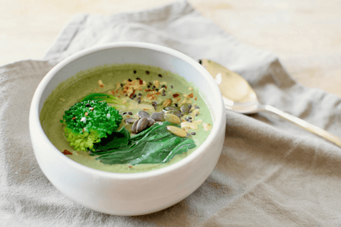 Broccoli and Spinach Creamy Miso Soup