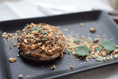 Grilled Portobello Mushroom with Miso & Tahini Sauce