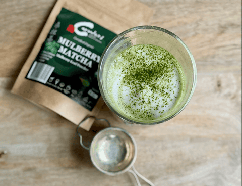 Mulberry Matcha Vegan Latte