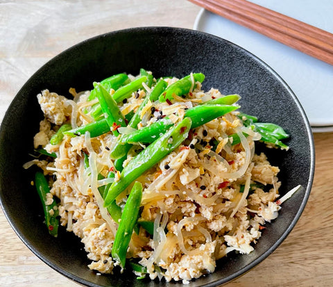 Scrambled Tofu with Konjac Shirataki Noodle