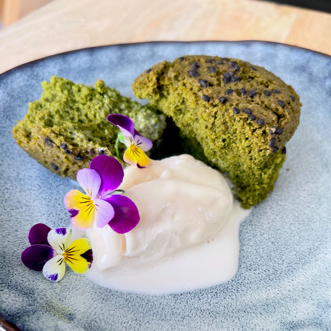 Sesame Flour and Mulberry Fine Powder Mushipan -Steamed Bread