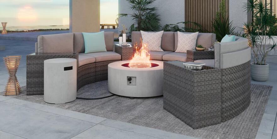 Sectional Sofas with fire pit