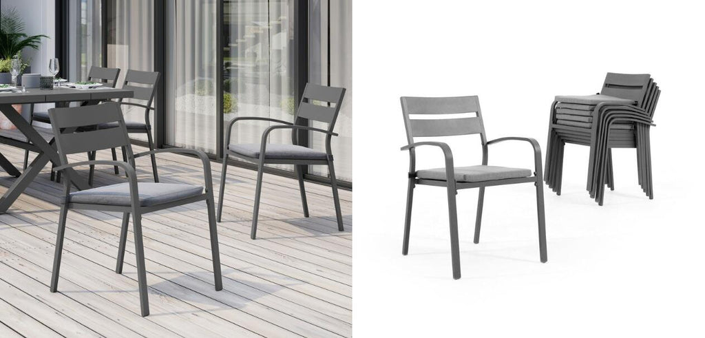 Stackable Aluminum Patio Chairs