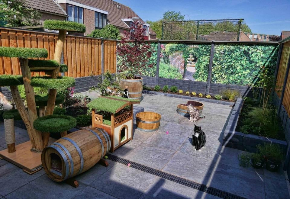cat-friendly play area outdoors- Keep Cats Off Outdoor Furniture