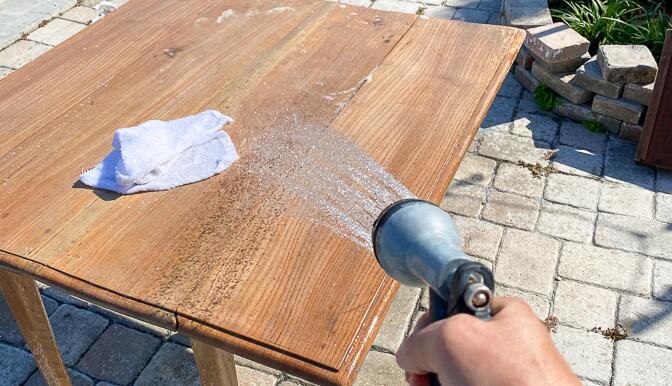 Step 1: Cleaning the Teak Outdoor Furniture