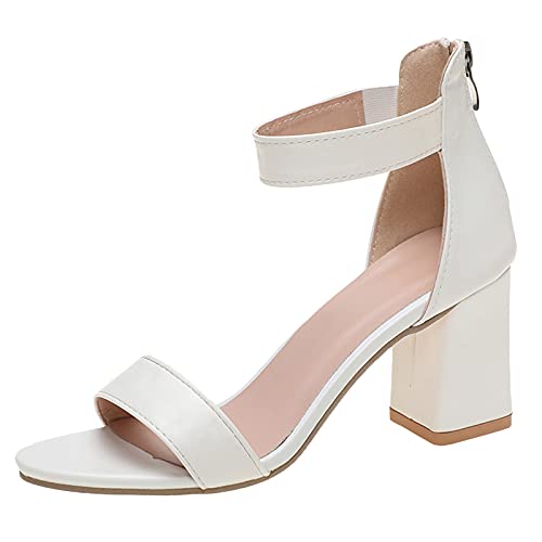 ladies white dressy sandals