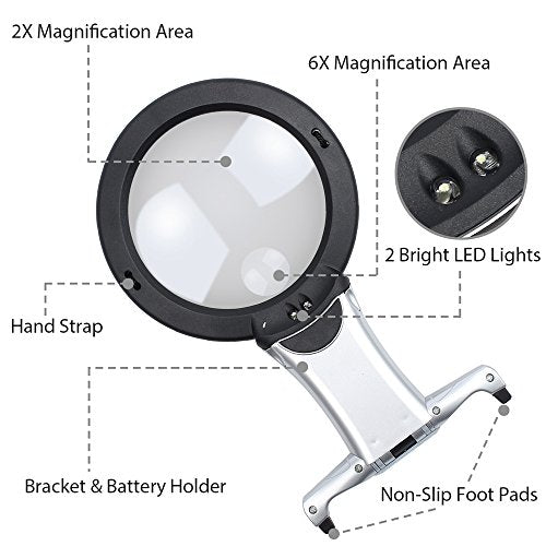 magnifying glass with light for needlepoint